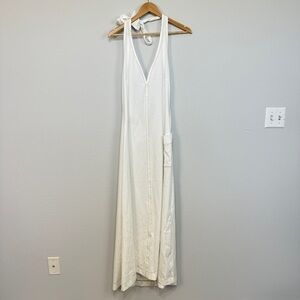 Free People Beach V-Neck Open Back Dress Size Large Women